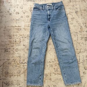 Madewell Blue Straight Leg Jeans